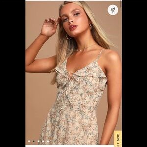 lulus caught me blushing floral dress